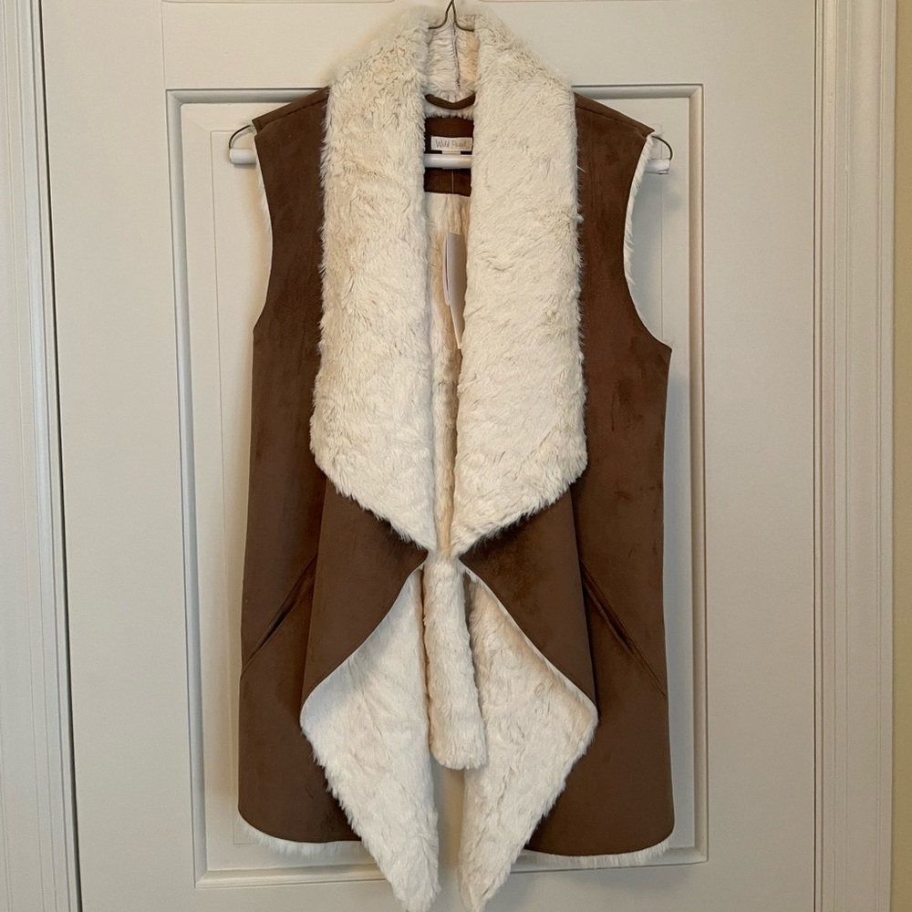 Vest - faux fur and sheepskin